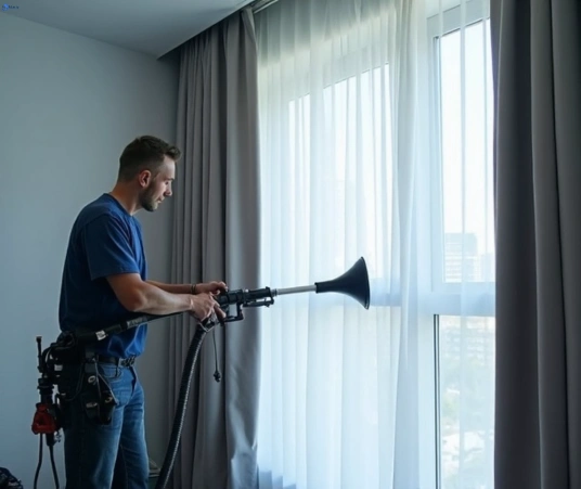 Professional commercial curtain cleaning process equipment Matty Curtain Cleaning tregear-nsw