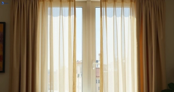 Dusty and dull curtains in tregear-nsw before steam cleaning